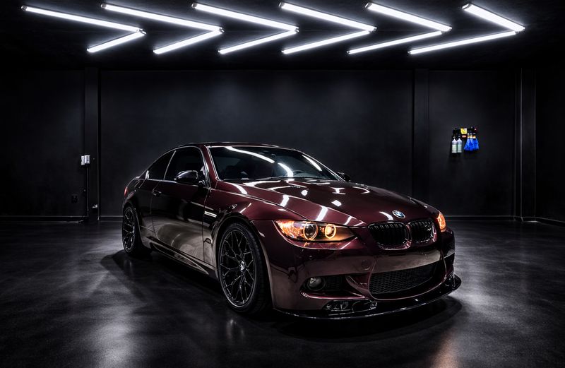 Carrosserie BMW noire avec polissage miroir — ProtectX